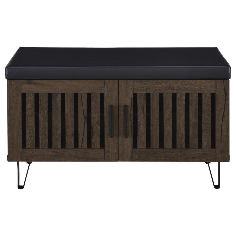 Brixton - 2-Door Padded Entryway Shoe Storage Bench