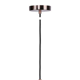 Linx - Oval Contemporary Metal Pendant Lamp - Antique Copper Bronze From Grandview Gallery