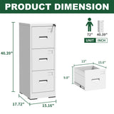 Modern Drawer Metal Vertical File Cabinet With Lock And Card Slot For Office
