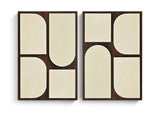 Icon - Mango Wood 2 Piece Wall Art