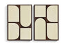 Icon - Mango Wood 2 Piece Wall Art