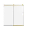 Frameless Sliding Shower Door With Soft- Close, 3 / 8" Tempered Glass