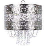 Tangier - Metal Pendant Lamp - Polished Nickel, Clear Crystal
