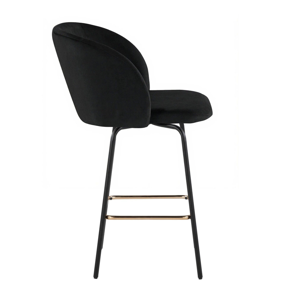 Fran - Glam Fixed-Height Swivel Counter Stool (Set of 2)