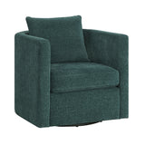 Sutton - Swivel Barrel Chair - Peacock