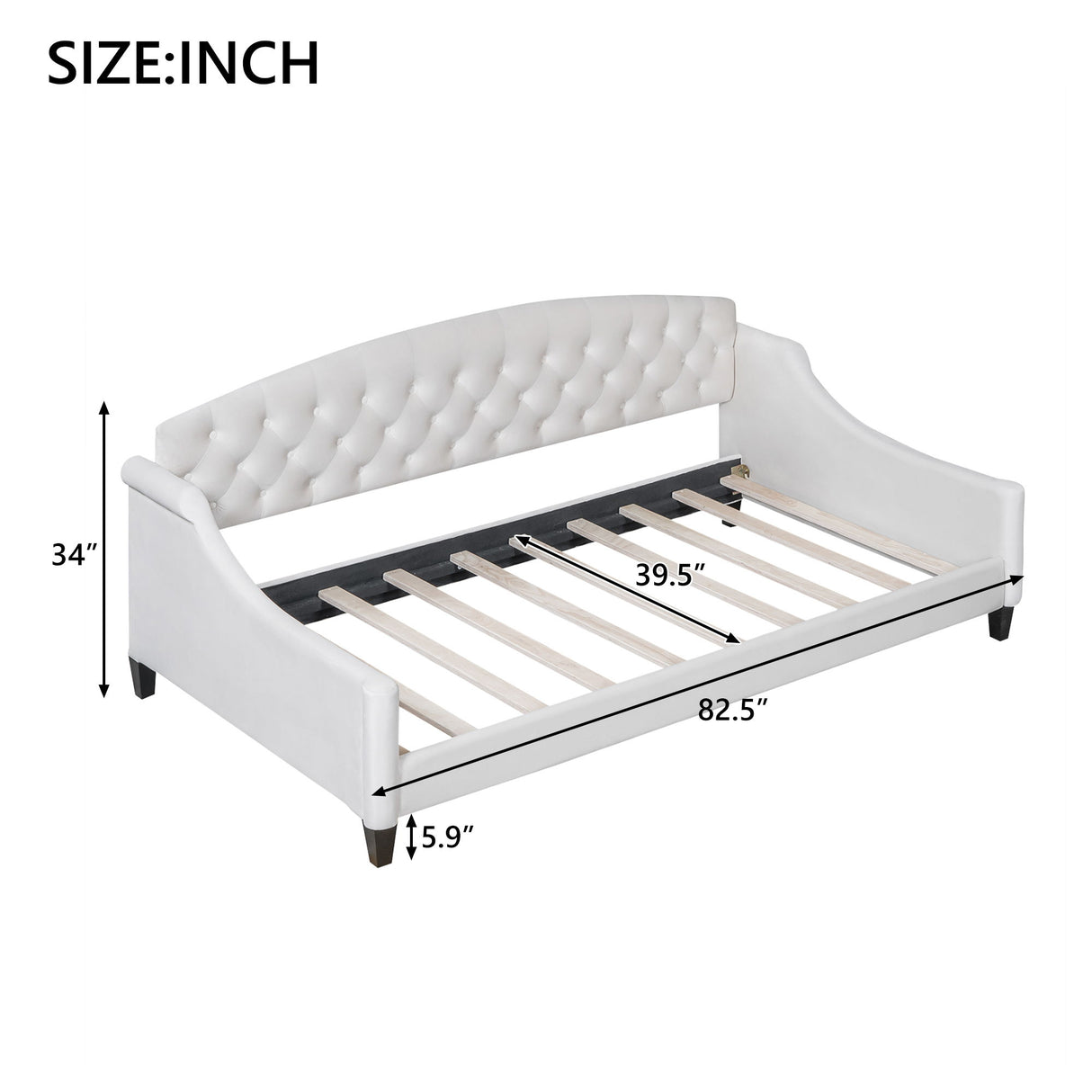 Modern Tufted Button Daybed