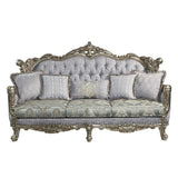 Miliani - Sofa With 5 Pillows - Fabric & Antique Bronze
