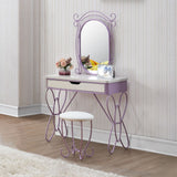 Priya II - Vanity Set - White & Light Purple