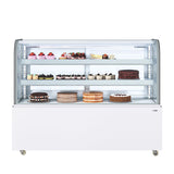 60 in. Refrigerated Bakery Display Case, 17.6 cu. ft. in White (KM-CDHF-17C-WH)