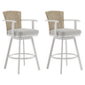Hazel - Outdoor Patio Swivel Counter Stool Set