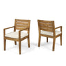 Outdoor Elegant Design Dining Chair (Set of 2)