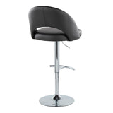 Renee - Adjustable Barstool (Set of 2) - Chrome Base