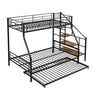 Metal Bunk Bed With Trundle And Storage Staircase