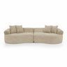 4 Seater Curved Cloud Sectional Sofa