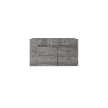 Floating Bathroom Vanity Cabinet, Soft Close Double Drawers, Open Side Storage, Wall Mounted, Cabinet Only