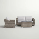 Stylish Sofa Seating Group With Cushions Perfect For Outdoor Gatherings