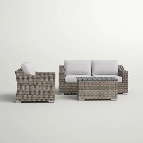 Stylish Sofa Seating Group With Cushions Perfect For Outdoor Gatherings