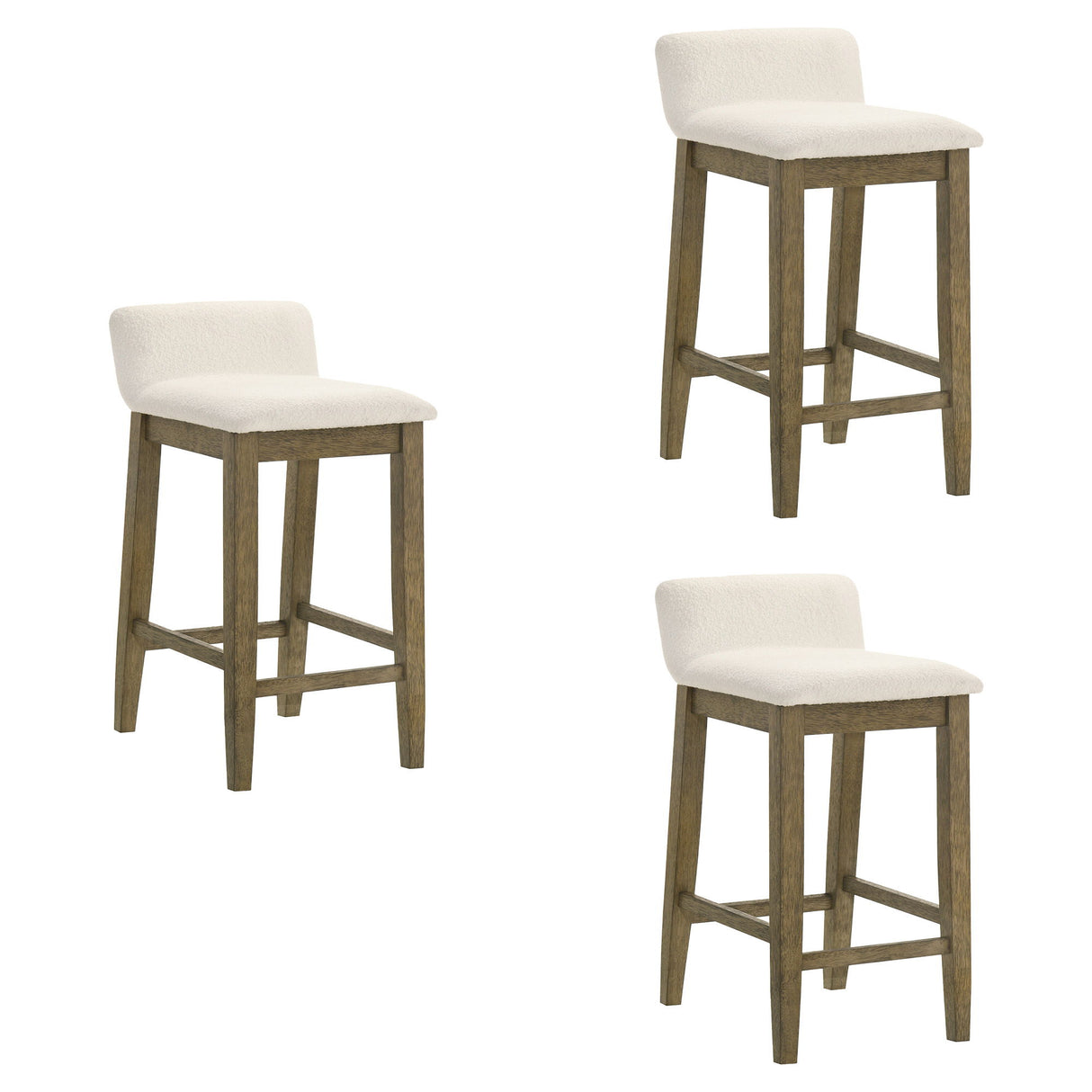 Annikah - Modern Transitional Wood Counter Height Kitchen Bar Stool