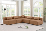 Cube - 5 Piece Modular Corner Armless Sectional