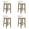 Annikah - Modern Transitional Wood Bar Height Kitchen Bar Stool