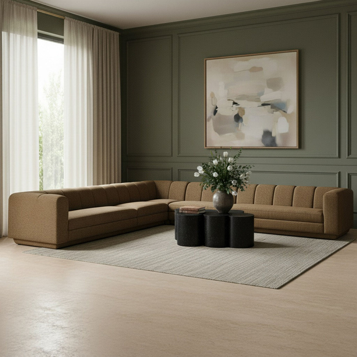 Modari - Sectional - Brown