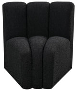 Arc - Boucle Fabric Curved Corner Chair