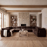 Hammond - Velvet Performance Fabric Upholstered 9 Piece Sectional