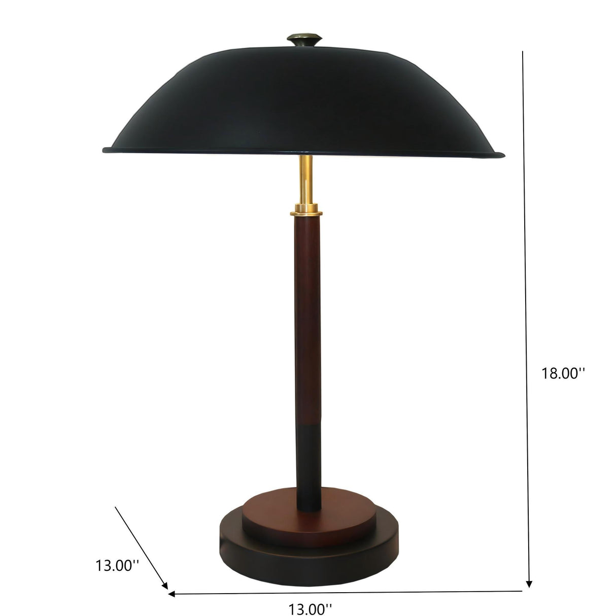 Cosmiclume - Umbrella Shaped Table Lamp 110V - Black