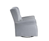 Zeger - Swivel Chair With Glider - Gray Fabric