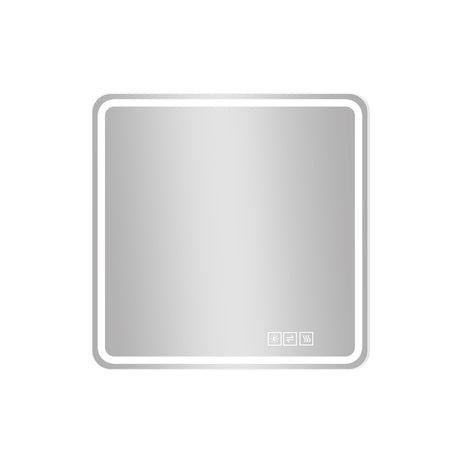 LED Bathroom Mirror, Anti Explosion Glass, Rust Resistant, Anti Fog, Tri Color