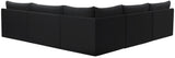 Jacob - Modular Corner Armless Sectional 5 Piece