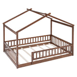 Bed House Bed Frame With Fence