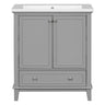 Modern Bathroom Vanity With Sink Combo, Multi Functional Cabinet With Doors And Drawer