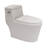 1 Piece Toilet With Soft Closing Seat - White