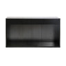 Fluted Console Table With 3 Drawers, Long Sofa Table Behind Couch For Living Room