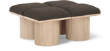 Pavilion - 4 Piece Modular Bench With Natural Base