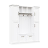 Hall Tree With 4 Side Cabinets