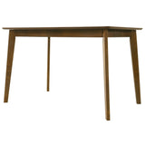 Gina - Modern Wood 47" Flared Base Dining Table, Seats 4 - Walnut
