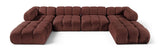 Orin - Velvet 6 Piece Modular Double Chaise Sectional