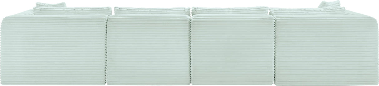 Shaggy - 5 Piece Modular Sectional With Ottoman