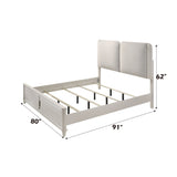 Laveda - Boucle Bed With LED