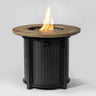 Propane Gas Fire Pit Table, 50000 Btu Round Steel Fire Pit