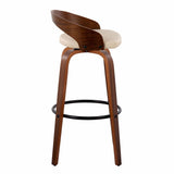 Grotto - 30" Fixed-Height Barstool (Set of 2) - Walnut Base
