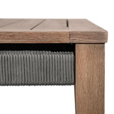 Orbit - Square Outdoor Patio Coffee Table - Weathered Eucalyptus