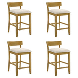Merie - Modern Transitional Wood Counter Height Kitchen Bar Stool