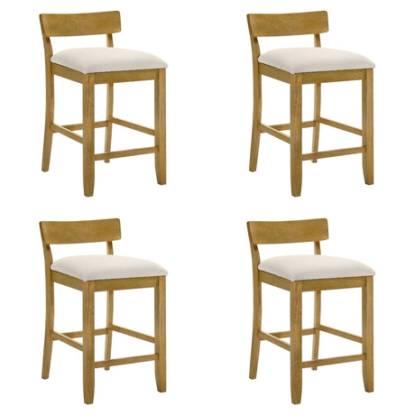 Merie - Modern Transitional Wood Counter Height Kitchen Bar Stool