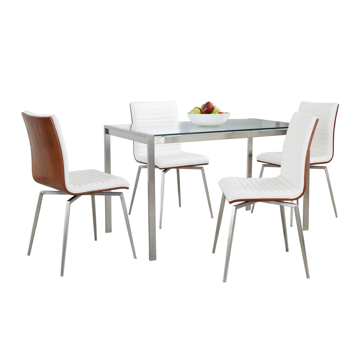 Fuji - Mason Swivel Contemporary 5 Piece Dining Room Set