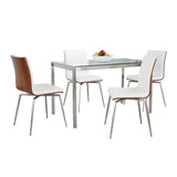 Fuji - Mason Swivel Contemporary 5 Piece Dining Room Set
