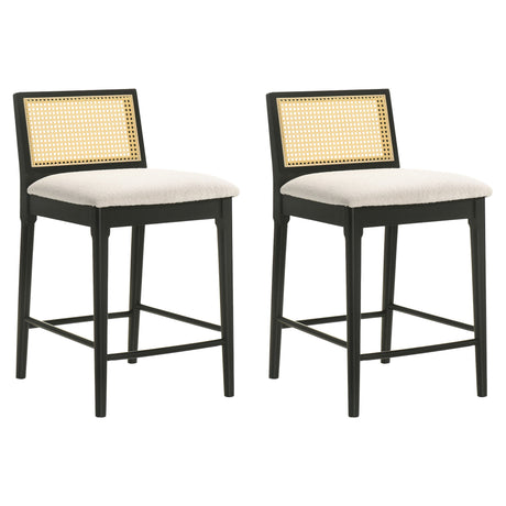 Tobias - Coastal Modern Wood Counter Height Kitchen Bar Stool