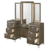 Skylar - Vanity Desk & Mirror - Dark Champagne